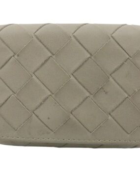 Box & Bag Set of Bottega Veneta Interreciato wallet white with COA